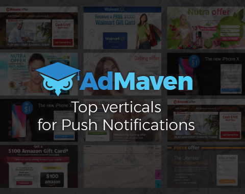 BEST OFFERS VERTICALS FOR NATIVE PUSH NOTIFICATIONS